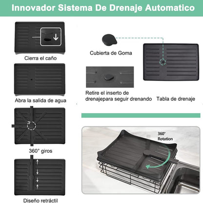 Escurridor De Platos 2 Niveles Secaplatos Multifuncional